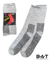 Термоноски THERMO SOCKS 85% шерсть,15%эластан размер 41-46, серый/черный