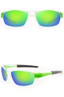 Очки AOOFIV поляризационные, оправа зеленая, линзы зеркальные хамелеон