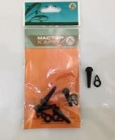 Конус силиконовый, грибок + кольцо для карповой снасти, прозрачный