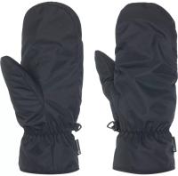 Рукавицы, болоневые, ладонь-Anti-slip, подкл. искусств. мех, светоотр.элемент, темный серый