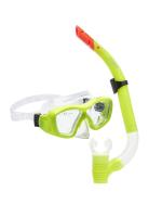 Набор для плавания (маска+трубка) ATEMI желтый