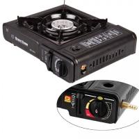 Плита газовая HAPPY HOME, пьезо, расх. газа 165 г/час, мощн. 2300 Вт, с переходником