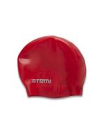 Шапочка для плавания ATEMI силикон (б/м) красный