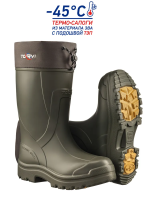 Сапоги TORVI (верх сапога-ЭВА, подошва-ТЭП) с 4-слойным вкладышем (мех), -45 С, олива, размер 44